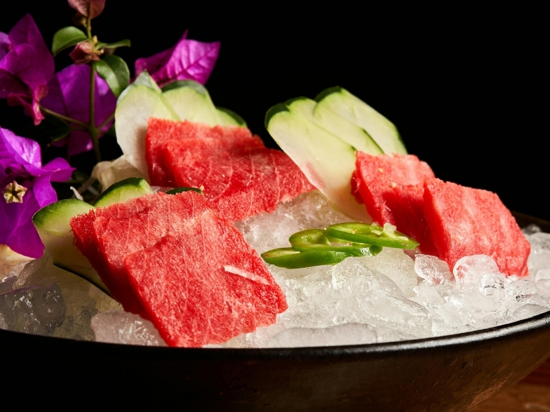 Seasonal sashimi boat